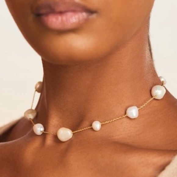 BEST Cult Gaia Perla Choker - Freshwater Pearl Necklace - Picture 3 of 8